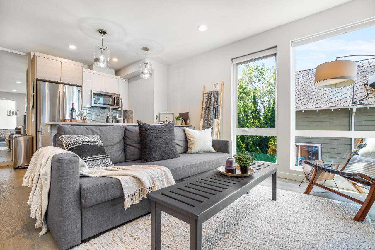 Rooftop Patio With Waterview, Private Garden & Grill 3Br 3Ba- Modern Cityscape Seattle Ngoại thất bức ảnh